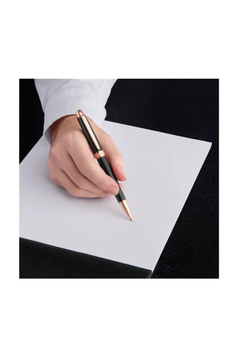 Cerruti 1881 NSI5894E  Holborn Black & Rosegold Ballpoint Pen