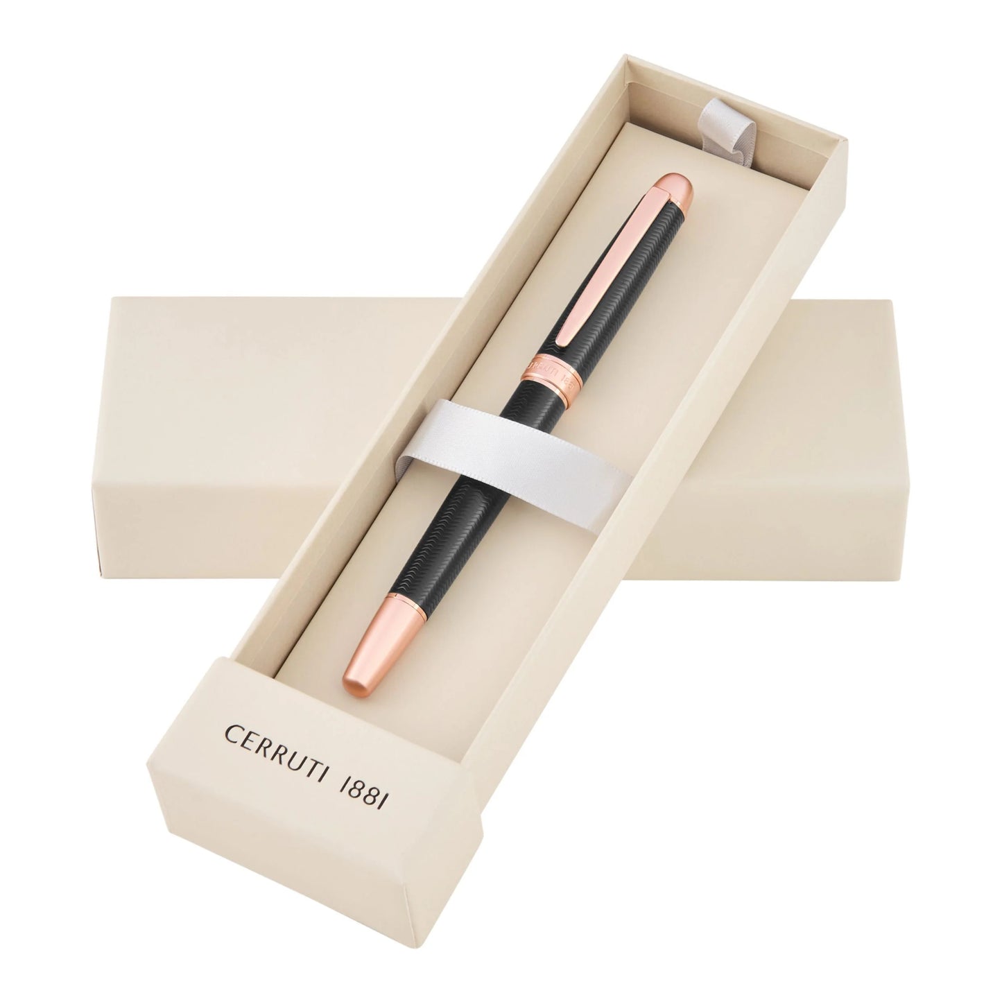 Cerruti 1881 NSI5895E Holborn Black & Rosegold Rollerball Pen