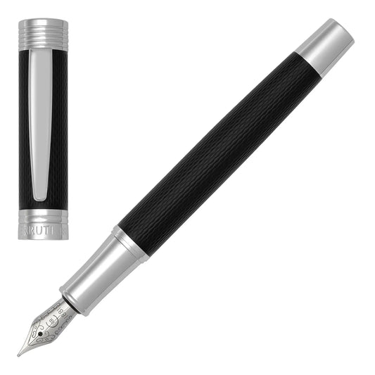 Cerruti 1881 NST4762A Zoom Diamond Black Fountain Pen