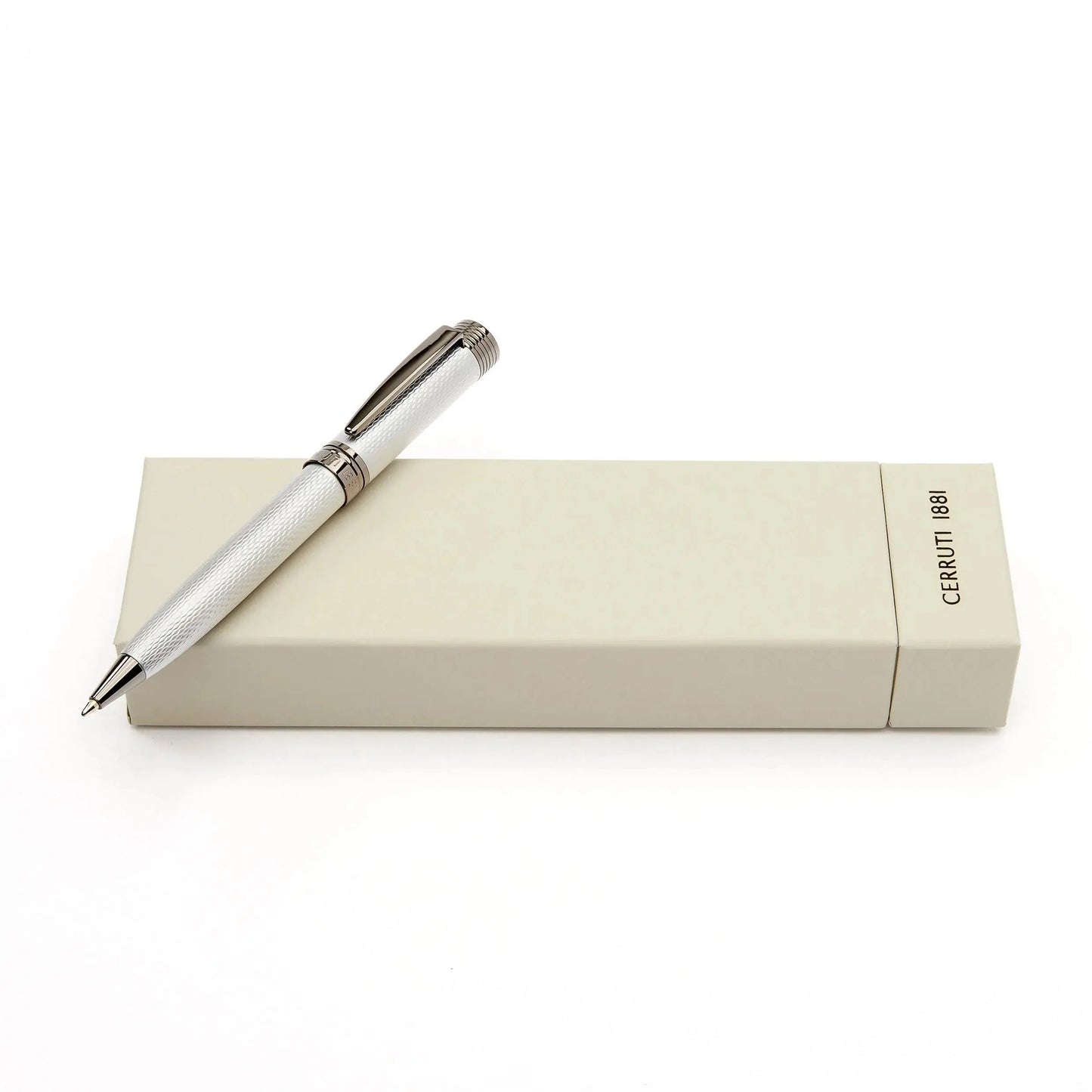 Cerruti 1881 NST4764B Zoom Diamond Chrome Ballpoint Pen