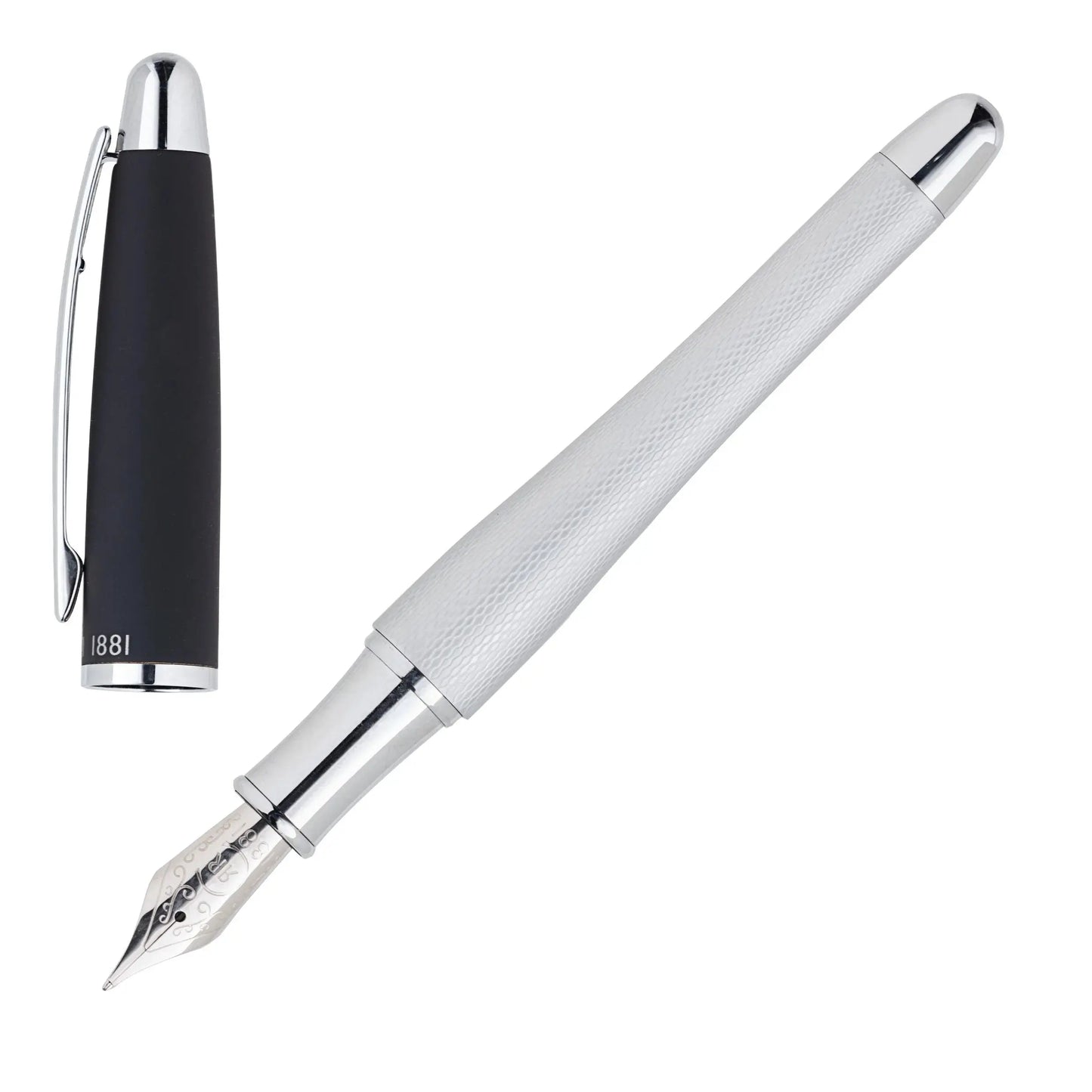 Cerruti 1881 NSW0432B Oat Chrome Fountain Pen
