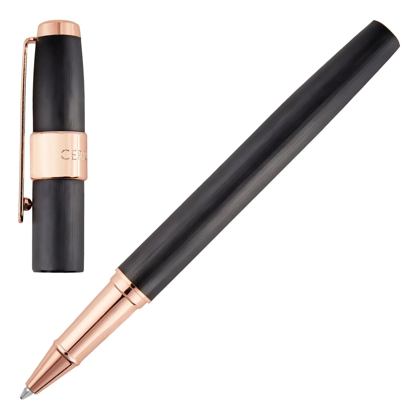 Cerruti 1881 NSW3565A Block Brushed Black Rollerball Pen