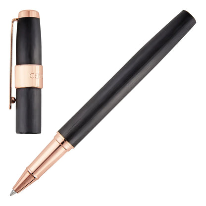 Cerruti 1881 NSW3565A Block Brushed Black Rollerball Pen