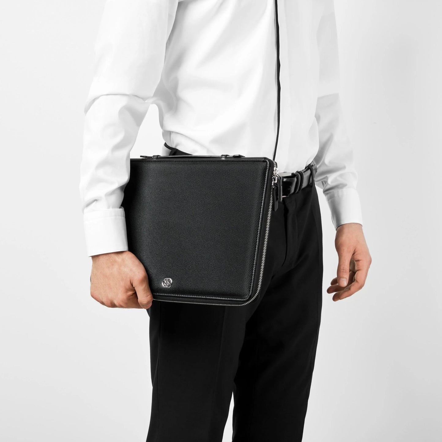 Cerruti 1881 NTA329A Ντοσιέ A4 Regent Black Zip Folder