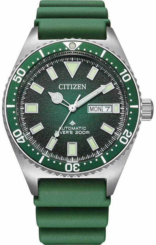 Citizen NY0121-09XE Automatic Promaster Diver Green Rubber Strap