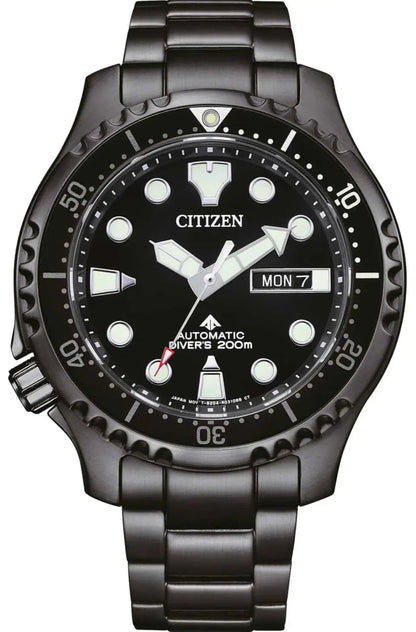 Citizen NY0145-86EE Automatic Promaster Divers Black Stainless Steel Bracelet