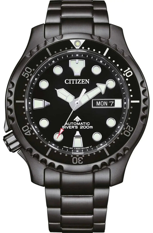 Citizen NY0145-86EE Automatic Promaster Divers Black Stainless Steel Bracelet