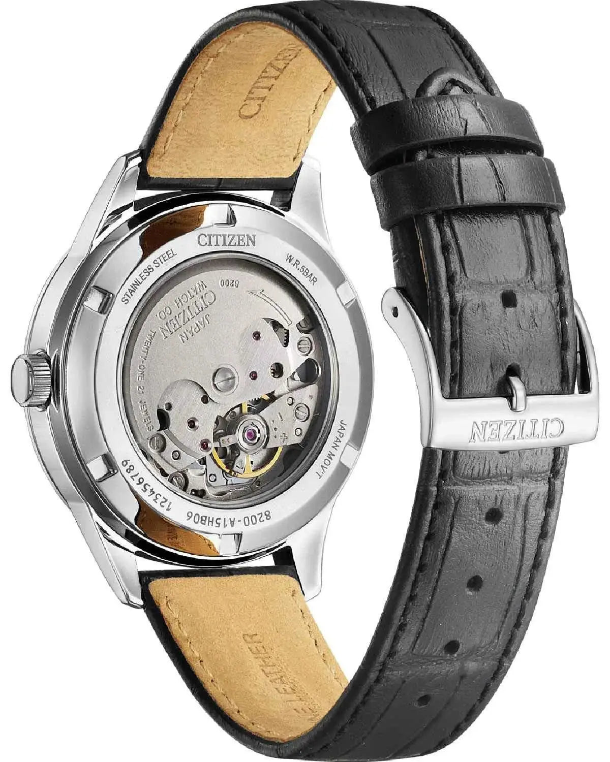 Citizen NY4058-01EE Automatic Black Leather Strap
