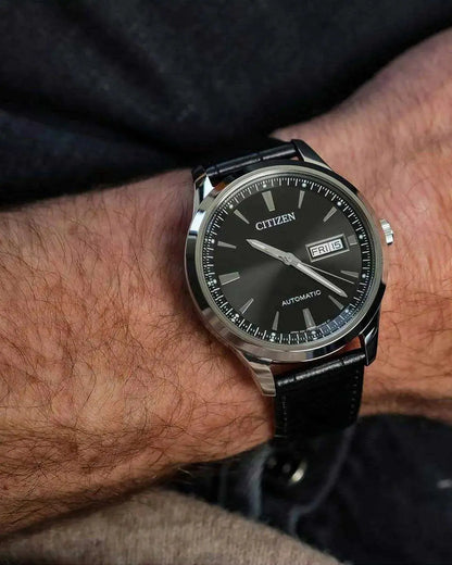 Citizen NY4058-01EE Automatic Black Leather Strap
