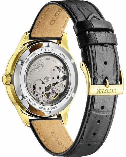 Citizen NY4059-09AE Automatic Black Leather Strap