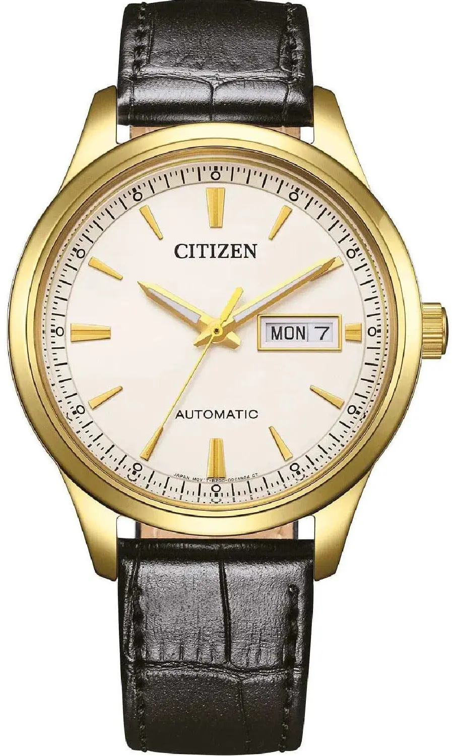 Citizen NY4059-09AE Automatic Black Leather Strap