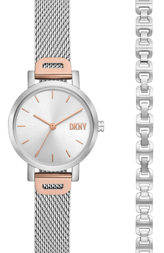 DKNY NY6684SET Soho Silver Stainless Steel Bracelet Set