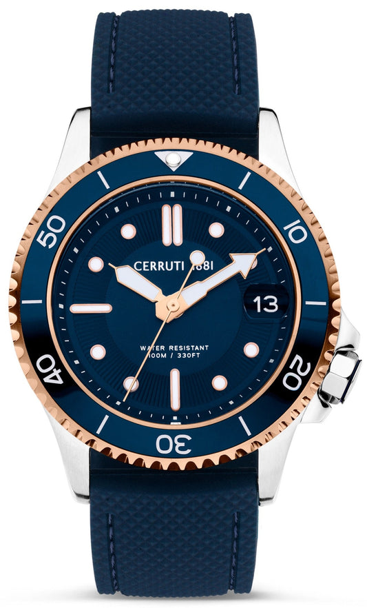 Cerruti CIWGN2224201 Pesaro Blue Silicon Strap