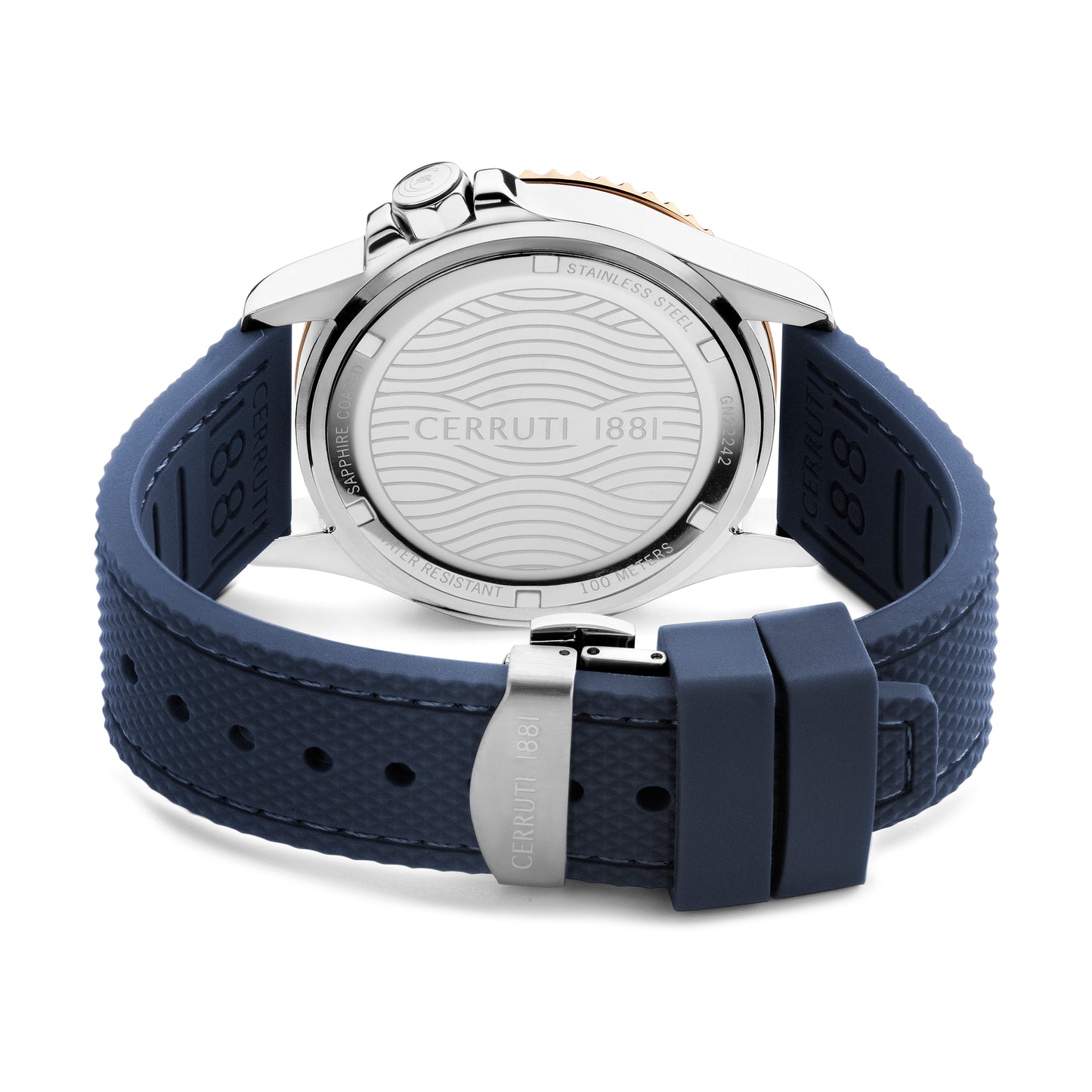 Cerruti CIWGN2224201 Pesaro Blue Silicon Strap