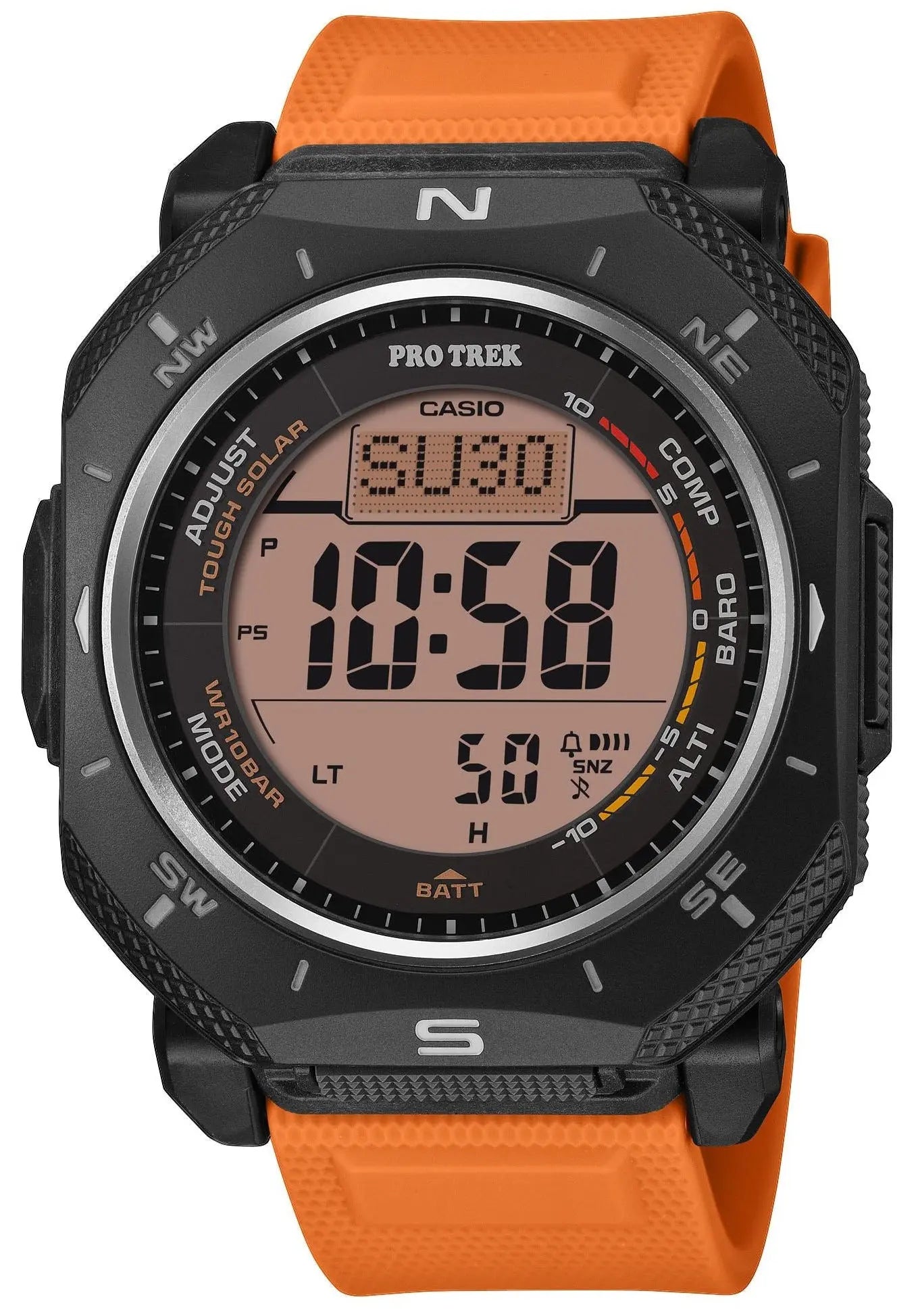 Casio PRG-69-4ER Protrek Solar Orange Rubber Strap