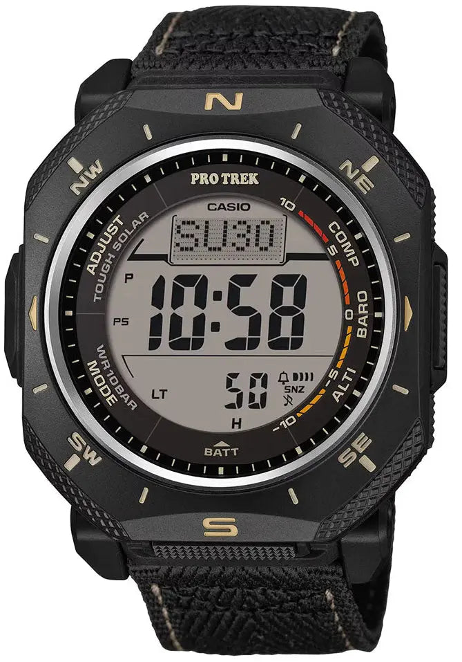 Casio PRG-69B-1ER Protrek Solar Black Fabric Strap