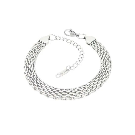 Puppis PUB04371S Βραχιόλι Από Ανοξείδωτο Ατσάλι