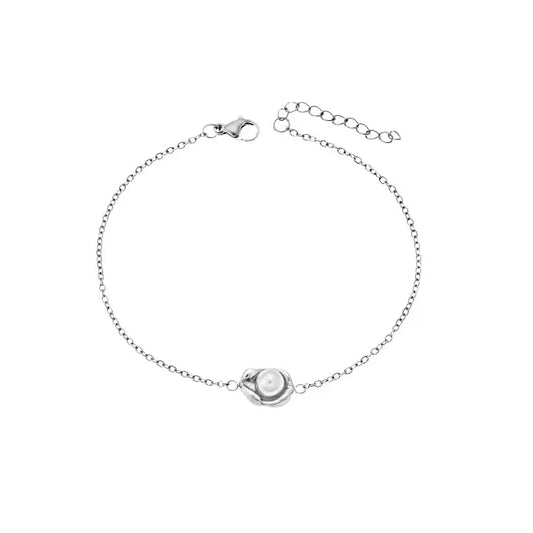 Puppis PUB85383G Gold Plated Steel Bracelet with White Zircon