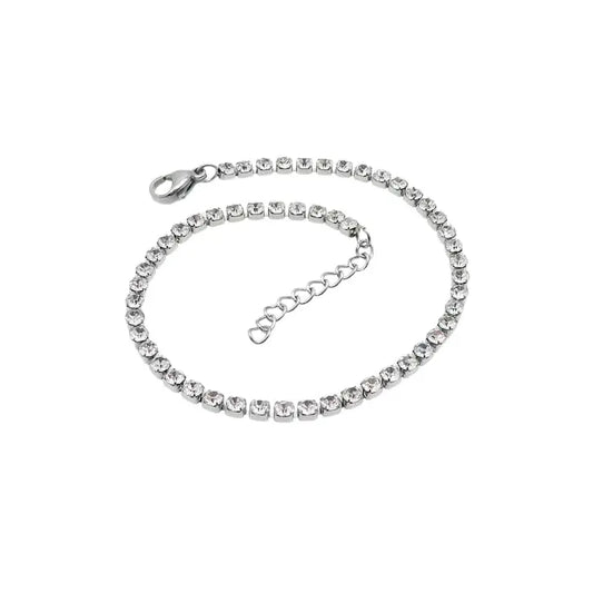 Puppis PUB85383G Gold Plated Steel Bracelet with White Zircon