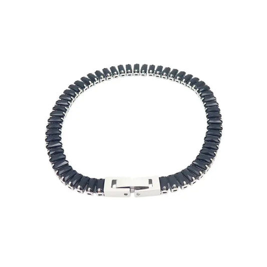 Puppis PUB85383G Gold Plated Steel Bracelet with White Zircon