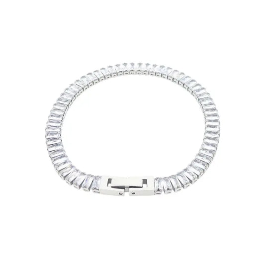 Puppis PUB85383G Gold Plated Steel Bracelet with White Zircon