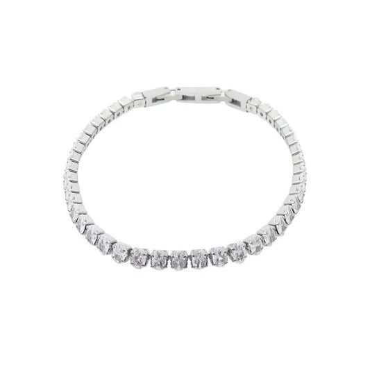 Puppis PUB85383G Gold Plated Steel Bracelet with White Zircon