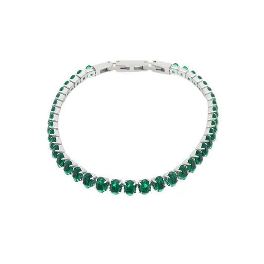 Puppis PUB85383G Gold Plated Steel Bracelet with White Zircon