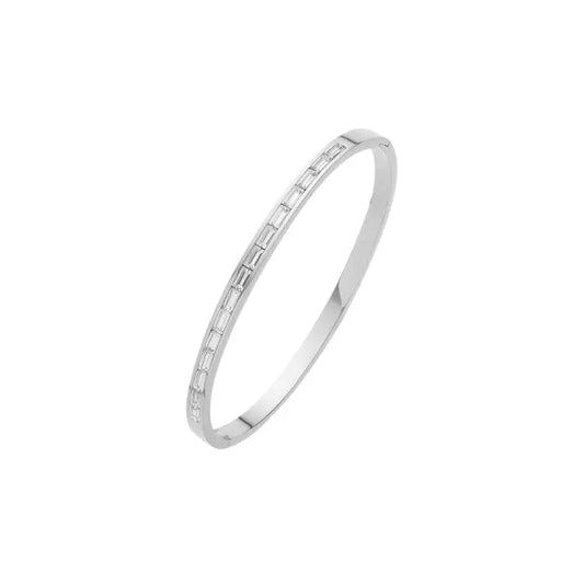 Puppis PUB85383G Gold Plated Steel Bracelet with White Zircon