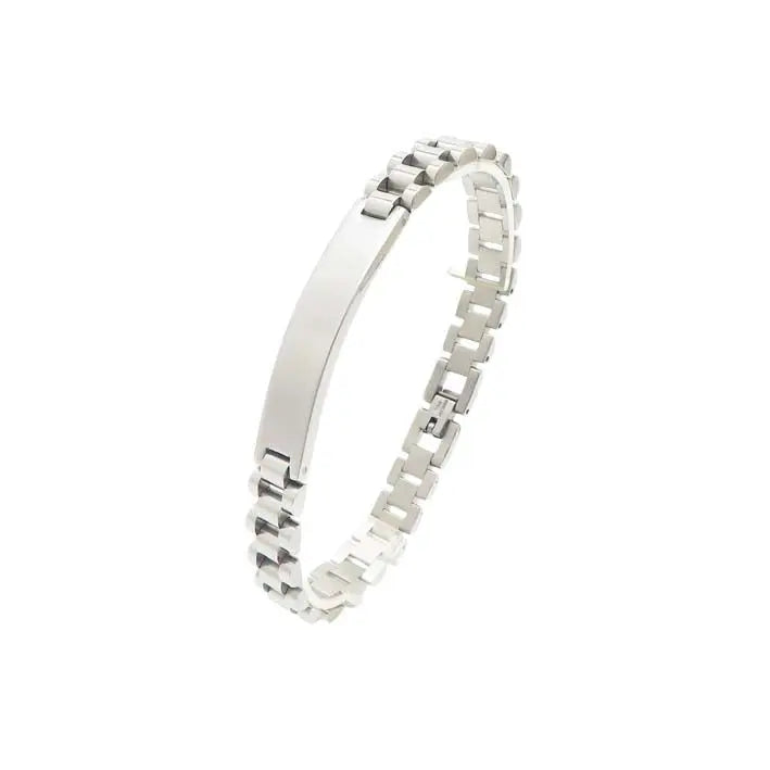 Puppis PUB06269S Men's Leather and Steel Bracelet