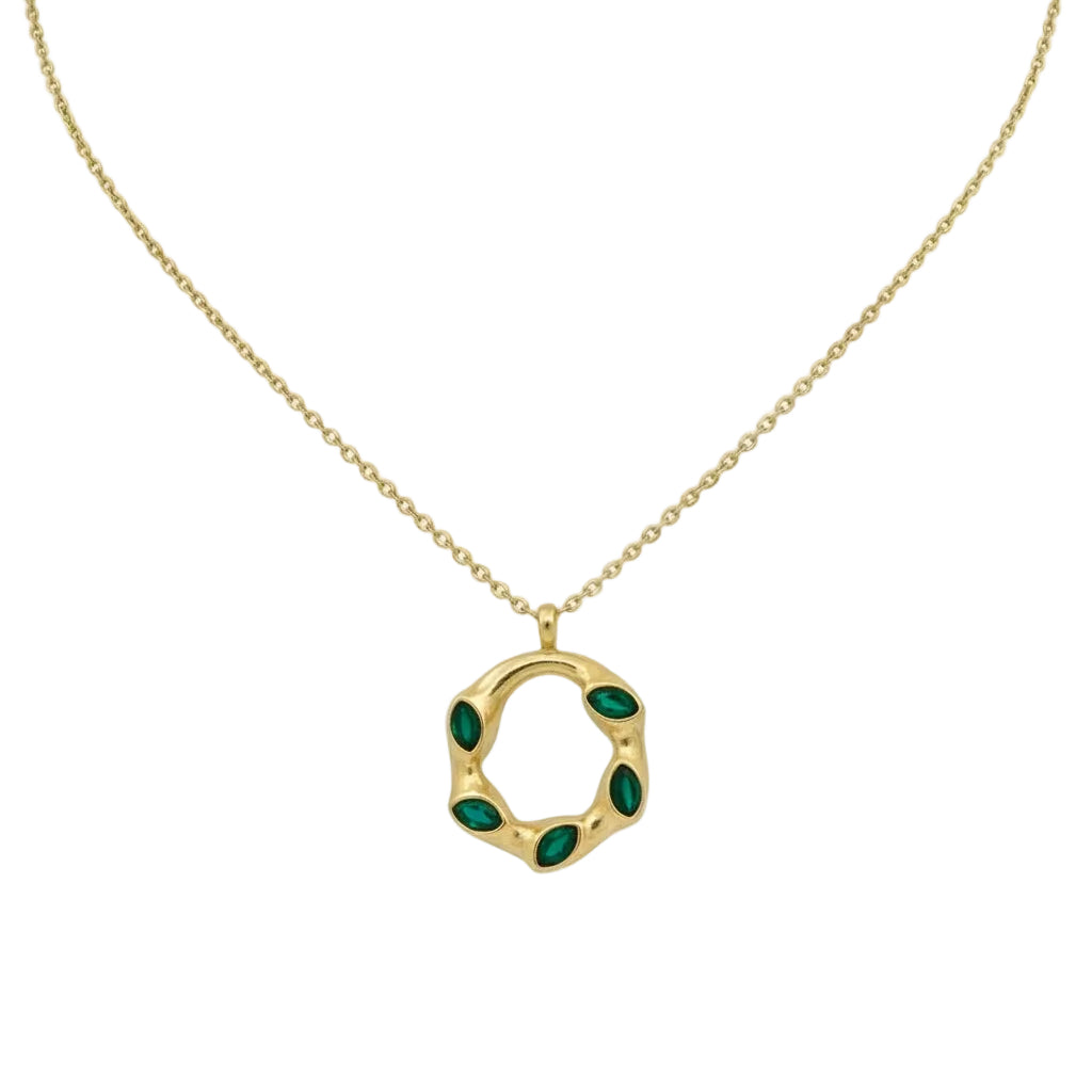 Puppis PUP15136R Rose Gold Plated Steel Necklace with Pearl