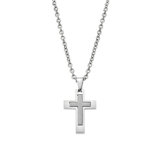 Puppis PUP79376S Men's Stainless Steel Cross
