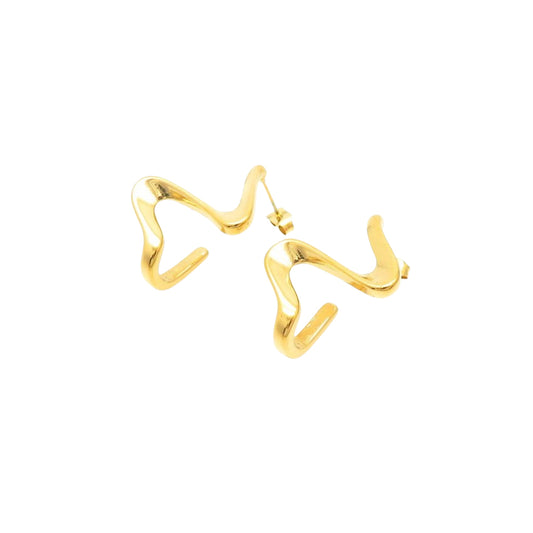 Puppis PUW11382G Gold Plated Steel Dangle Earrings