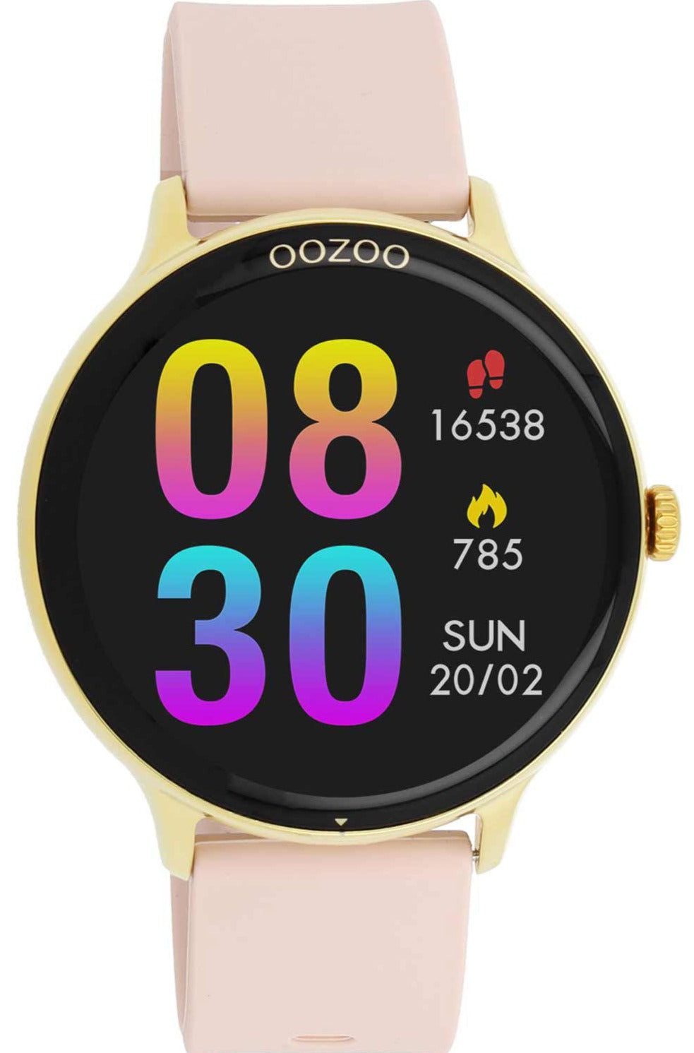 OOZOO Q00131 45mm Smartwatch Pink Silicon Strap