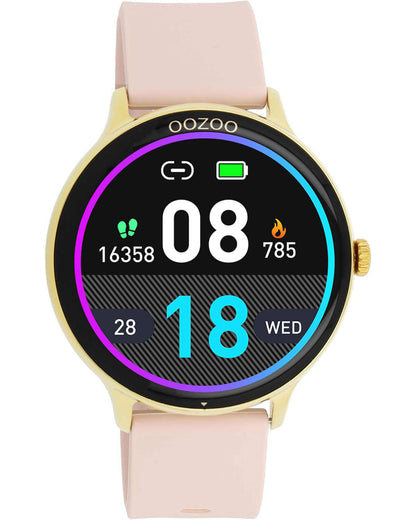 OOZOO Q00131 45mm Smartwatch Pink Silicon Strap