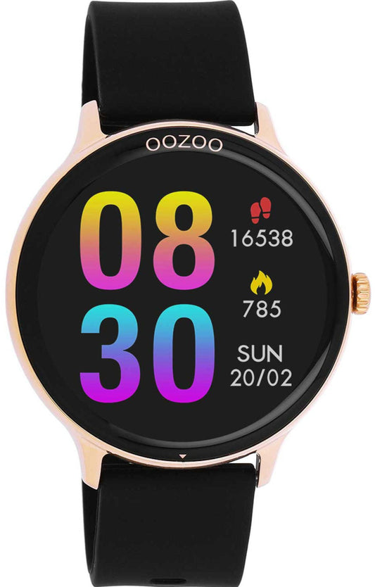 OOZOO Q00133 45mm Smartwatch Black Silicon Strap