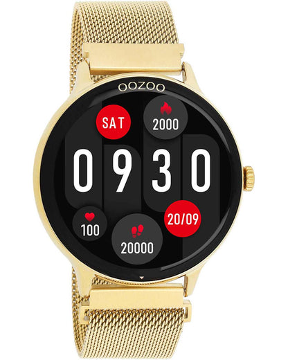 OOZOO Q00136 45mm Smartwatch Gold Stainless Steel Bracelet