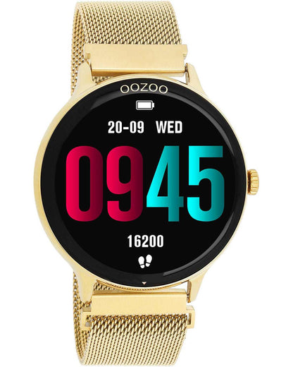 OOZOO Q00136 45mm Smartwatch Gold Stainless Steel Bracelet