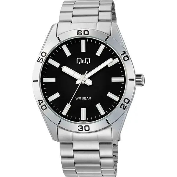 Q&Q Q86B002PY Silver Stainless Steel Bracelet