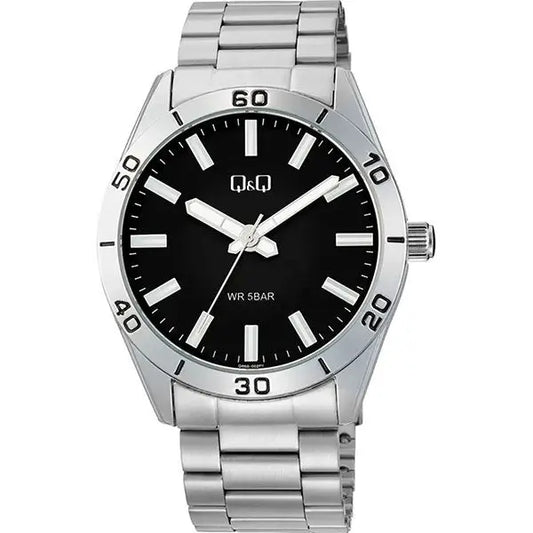 Q&Q Q86B002PY Silver Stainless Steel Bracelet