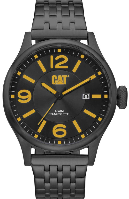 CATERPILLAR QB16116137 Diam Black Stainless Steel Bracelet