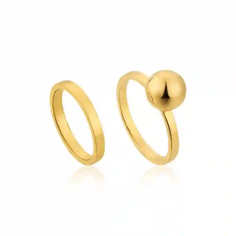 Ring RG018-1 Single Stone In Platinum Plated Silver