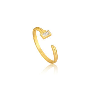 Ania Haie R032-01G Δαχτυλίδι Key Από Επιχρυσωμένο Ασήμι