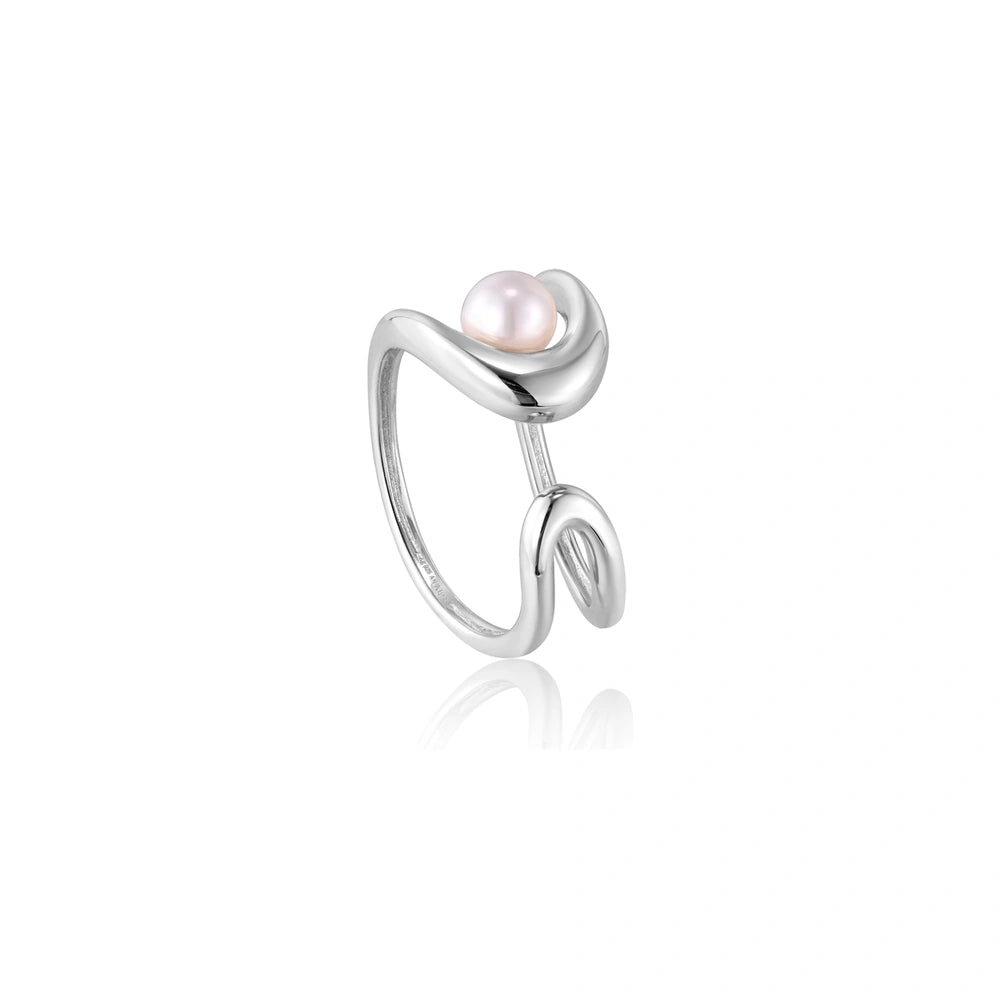 Ania Haie R043-02H Δαχτυλίδι Sculpted Από Επιπλατινωμένο Ασήμι