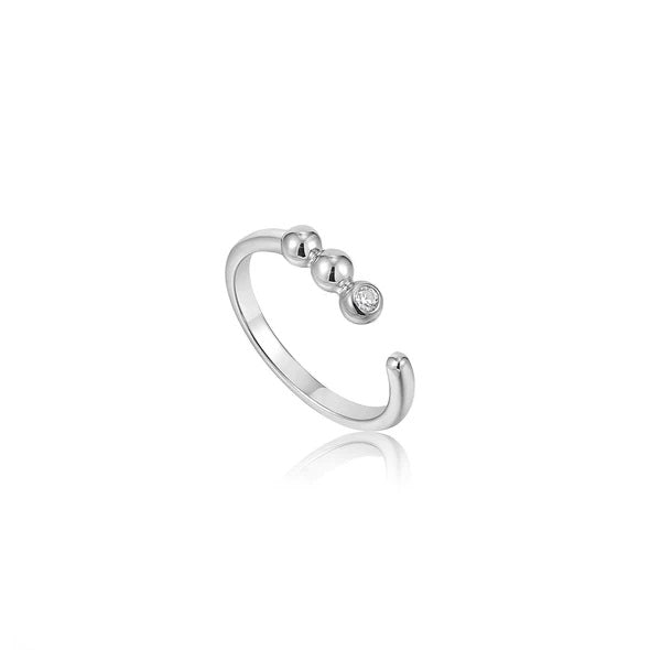 Ania Haie R045-01H-CZ Δαχτυλίδι Sparkle Από Επιπλατινωμένο Ασήμι