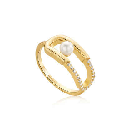 Ring RG018-1 Single Stone In Platinum Plated Silver