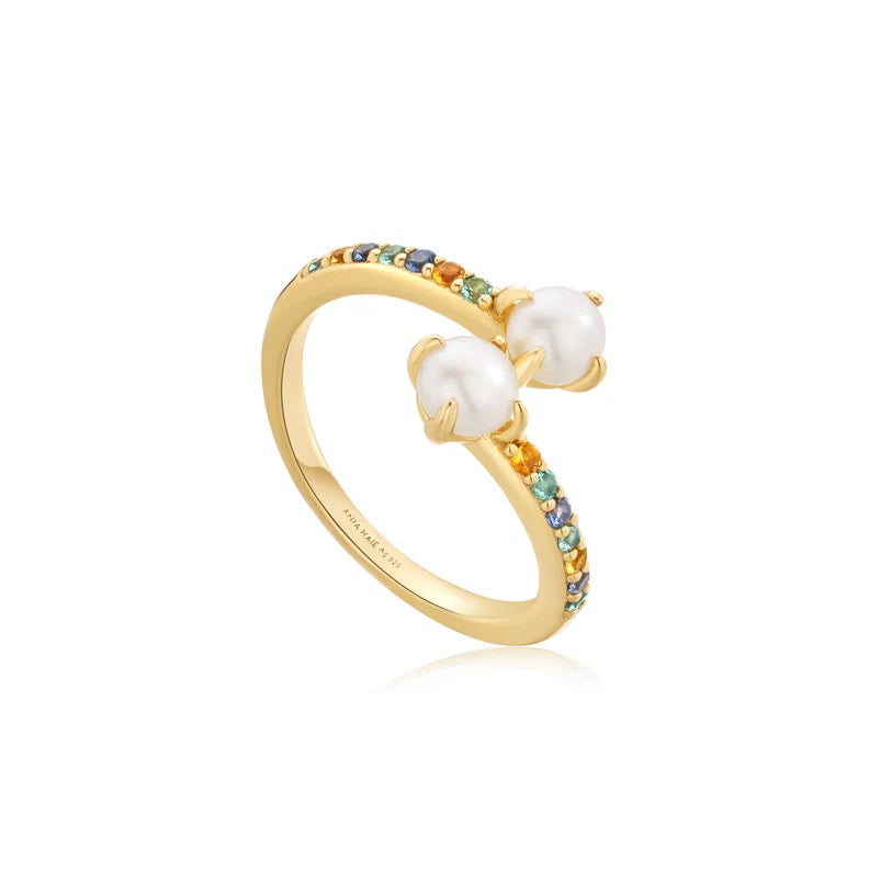 Ring RG018-1 Single Stone In Platinum Plated Silver