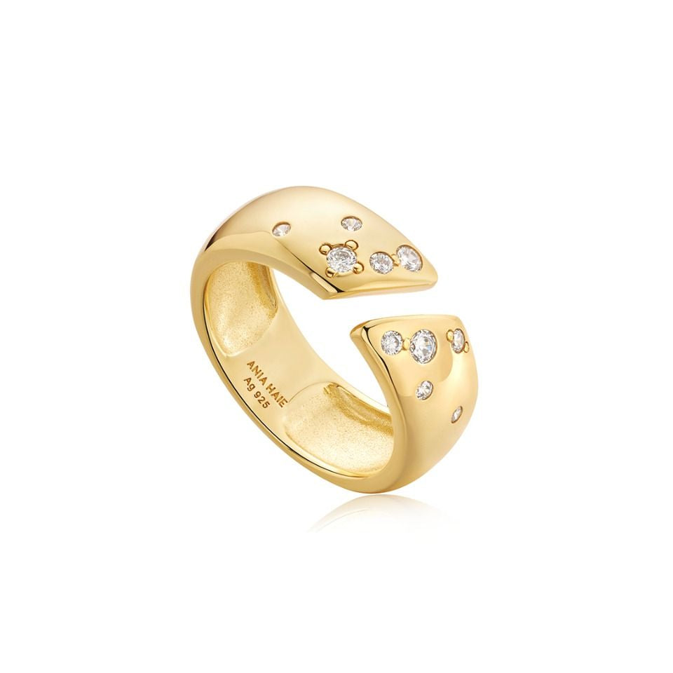 Ring RG018-1 Single Stone In Platinum Plated Silver