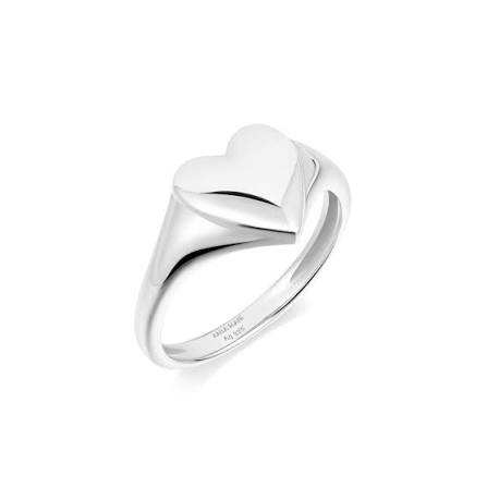 Ania Haie R057-02H-52 Δαχτυλίδι Love Signet Από Επιπλατινωμένο Ασήμι