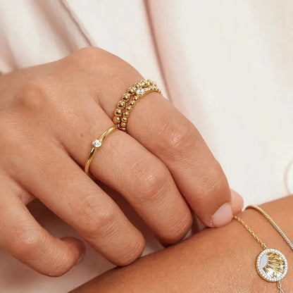 Ania Haie R059-01G-56 Δαχτυλίδι Cubic Zirconia Από Επιχρυσωμένο Ασήμι