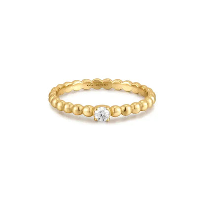 Ania Haie R059-01G-56 Δαχτυλίδι Cubic Zirconia Από Επιχρυσωμένο Ασήμι